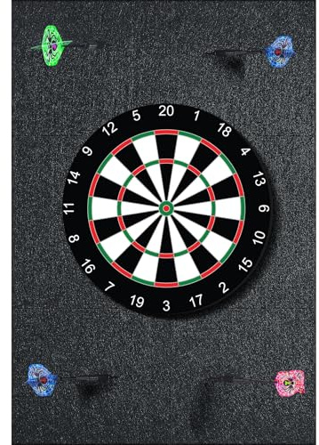 6pcs Dartboard-Wandschutz, 30 * 30 cm Filz-Dartscheibe-Wandschutz,Filz-Wandfliesen, selbstklebend, gespleißt, Dartscheibe-Wandrahmen, Dartboard-Rückseite, Filz-Wandfliesen Kork Board (Grau)