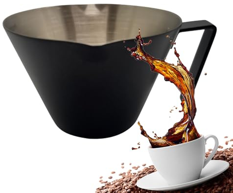 Misurino per Caffè | Tazza Dosatrice - Bricco In Acciaio Inossidabile Resistente Al Calore Con Manico Doppio Beccuccio E Tre Scale Per Dosaggio Miscelazione Bevande Cucina Preparazione Del