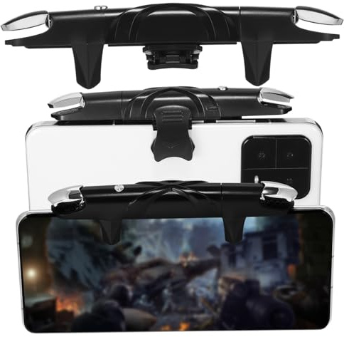 TOYZFRIENDY Controlador Móvil Ajustable para Gatillos Rápidos Clip para Smartphone Disparador Móvil Compacto para Disparo Continuo sin Bloqueo de Pantalla