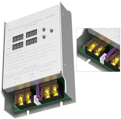 WIIYENA Chargeur solaire MPPT 600 W pour véhicules électriques, chariots de golf et systèmes hors réseau 24 V à 72 V