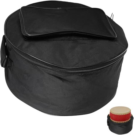 BESPORTBLE Schlagzeugkoffer für Snare Drum 13 14 Zoll Wasserabweisend mit Rucksackgurt und Zubehörfach für Live Auftritte
