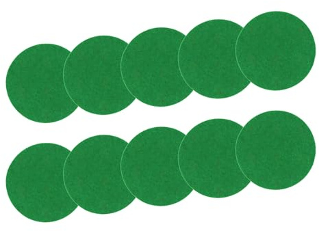 Tsophreniq 10 pezzi adesivi in feltro per air hockey pusher air hockey pusher pad feltro pad sostituzione disco