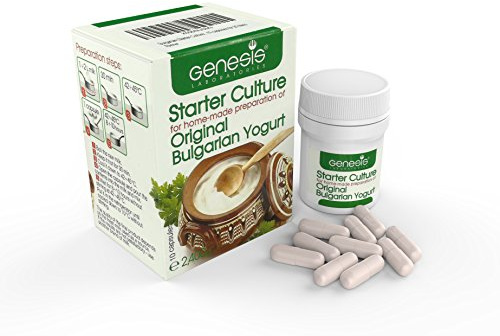 Bulgarian Starter Culture for Traditional Yogurt - Natural - 10 Capsules for 20 liters