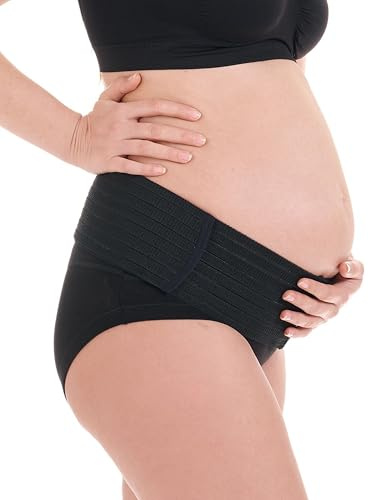Herzmutter bukbälte - graviditetsstödbälte - magband - justerbart graviditetsbälte - magbälte graviditet - gymnastik-yoga-sport - 3200