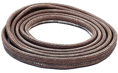 Bullenhitze Ofendichtband - Kamindichtung Selbstklebend Flachdichtung 18x8mm - Hitzebeständiges Kamintür Dichtband - Verbesserte Luftdichtheit für Justus Oranier Kaminofen Glas Tür Rahmen