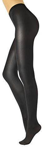 CALZITALY Collant Brillant, Collants Opaques | Noir, Vert, Mystic Green, Bordeaux, Bleu | S, M, L, XL | 70 DEN | Made in Italy (XL, Noir)