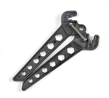 MILAEM Bogenschießen Bogenständer Halter Kickstand Klappständer Compoundbogen Halter Jagdzubehör (Schwarz)