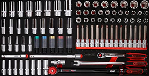 KS Tools 813.0086 1/2'' Steckschlüssel-Satz in Schaumstoffeinlage, 86-tlg