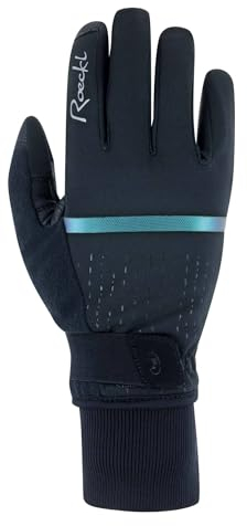 Roeckl Watou Damen Winter Fahrrad Handschuhe lang schwarz/grün 2023: Größe: 7