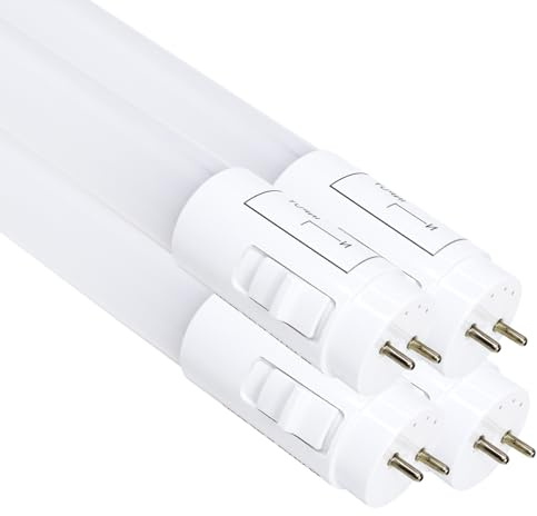 LED ATOMANT Confezione da 4 Tubo LED 60cm 9W, CCT (Selettore di Colore Bianco Caldo, Neutro e Freddo), 900 Lumen, Started LED Incluso, Standard T8 G13