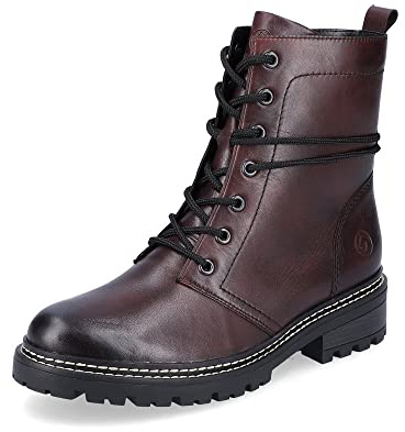 Remonte Donna Stivaletti D0B75, Signora Stivali da Biker,Soletta Removibile,Stivaletto Invernale,Boots,Stivaletto,Stivale Biker,Rot,42 EU / 8 UK