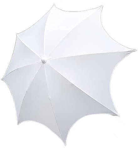 1.6M Petit Mini Parasol Extérieur, Parasol Parasol De Jardin, Parapluie De Patio Blanc, Parasol De Plage, Protection UV, Pour Jardin, Cour, Piscine good