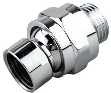 Adaptador giratorio de cabezal de ducha, conector de ducha de latón macizo, junta esférica, extensión de brazo de ducha ajustable, componente universal de ducha