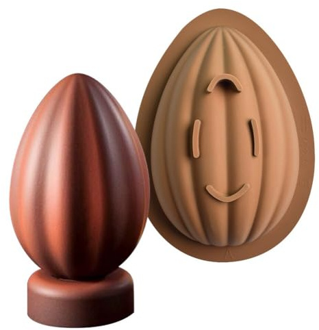 Asudaro 1/2 Pcs Silicone Easter Eggs Non-Stick Chocolate Moulds Candy Molds for Easter Decorations Half Sphere Baking Utensils for Chocolate Cakes