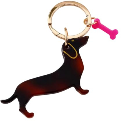 frechdachshund Dackel Schlüsselanhänger – coole Dackel Geschenke für Damen – Hund Schlüsselanhänger – Stilvolle Dackel Deko für jede Gelegenheit