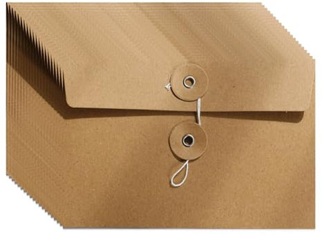 Haveratio 20 Aktentaschen mit Kordelverschluss, Dokumentenmappen, Dokumententaschen, kleine Projekttaschen, kleine Aktenumschläge für das Büro