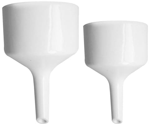 iplusmile Imbuti Da Laboratorio 2 Pezzi Imbuti Filtranti Da Laboratorio In Plastica A Bocca Larga Versatili Per Conserve Per Aule Di io O Uso Domestico 100 Ml 60 Ml