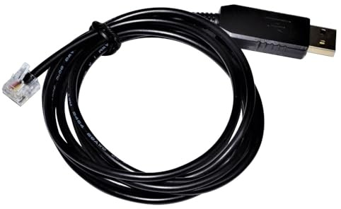 RIKYJIC USB-auf-RJ11-Kabel für Pax S500 POS-Maschine, PC-Synchronisation, RS232 serielle Kommunikationsdatenverbindung (1,8 m)