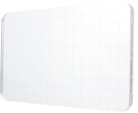 Sewroro Lineation Stempelblock Acryl Transparent Selbstgemacht Stempelplatte Mit Glatten Kanten Für Scrapbooking Karten Basteln