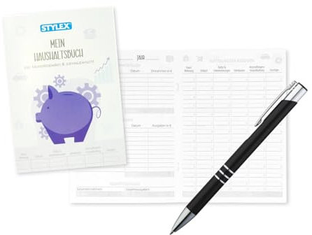 Haushaltsbuch + Metallkugelschreiber / 40 Blatt / DIN A5