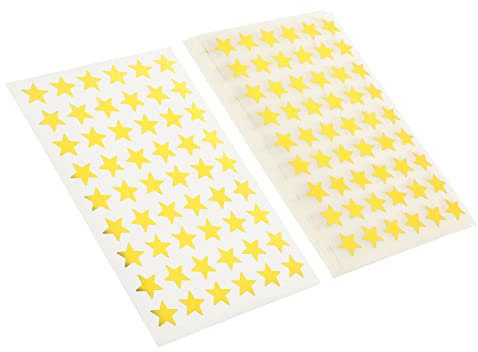 TEHAUX Bunte Selbstgemacht Aufkleber Stern 50 Blatt Selbstklebend Scrapbook Tagebuch Aufkleber Kinder Familien Selbstgemacht Basteln Dekor