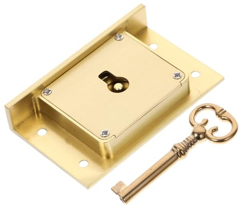 KITANDOVE Cut Lock Replacement Vintage Desk Drawer Locks Key-Operated Secure Drawer Access Easy Install