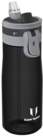 Sparrow Borraccia 750ml - TouchFlow Bottiglia Senza BPA - Senza Perdite Borraccia Cannuccia - Borracce Sportiva Flusso Rapido Con Un Clic per Scuola, All'aperto