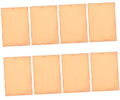 jojofuny 8 Hojas Papeles de Carta Vintage Decorativo Escritura Cartas Notas Poesía y Manualidades