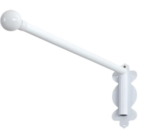 Bastoni per tende resistenti, rotazione di 180°, aste in metallo per tende con occhielli, espositore versatile per finestre