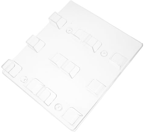SOPOTUTU Visitenkartenständer und Großer Kapazität aus Organischem Glas Transparenter mit Mehrschichtigem Design Wandmontierbar Rechteckiger Kartenhalter für Büro und Zuhause