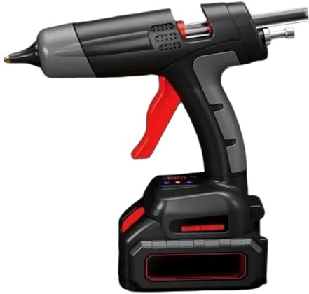 MKHQST Pistola Silicona Caliente, Pistola de Pegamento Caliente a batería de 21 V con Control de Temperatura. Pistola de Pegamento Caliente de precisión de 11 mm para Reparaciones(1500mAh)