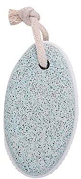 Pumice Stone Ovale Verde per Piedi e Mani Rimuove Callosità | Forme Leggere, Cura Pedicure, Pietra Pomice Naturale, Finitura Compatta per Uso Quotidiano