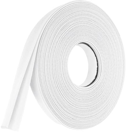 QUARKZMAN Cinta De Sesgo De Doble Pliegue De Poliéster De 5/8 Pulgada Para Costura Ribeteado Acabado Manualidades (Blanco 10 Yardas)