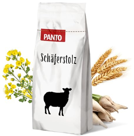 Panto Schäferstolz 25 kg – Schaffutter Ergänzungsfutter für Schafe & Ziegen | Hochwertiges Ergänzungsfutter ohne Kupfer – für Schafe & Ziegen, ideal zur frühen Beifutter-Aufnahme