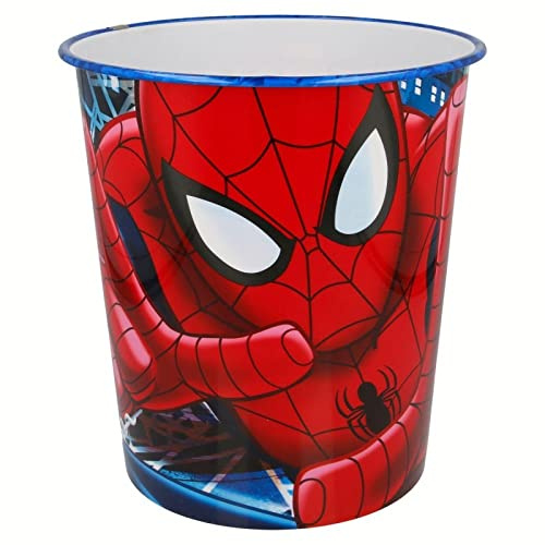Joy Toy 72248 Spiderman Poubelle Plastique Multicolore 21 x 21 x 23 cm