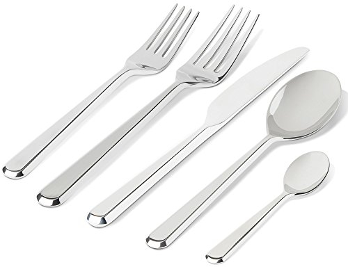 Alessi BG02S5 Amici Besteckset 5-teilig,Edelstahl 18/10