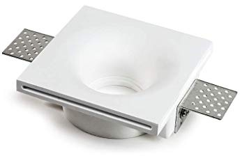 Éclair Spot plâtre encastrable 230 V h = 56 mm 117 x 117 mm