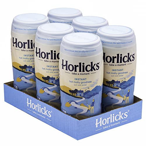 Horlicks Hot Malty Goodness - Barattoli istantanei, 6 barattoli da 500 g