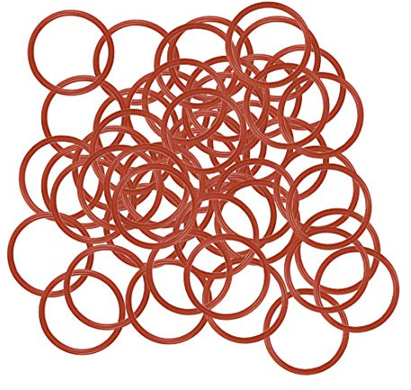 sourcing map 50 Stück O Ringe 20mmx17mmx1,5mm Dichtungsringe Rund Gummi Dichtung O Ring Seals Unterlegscheibe für Wasserhahn Spülventile Waschbecken Duschablauf Hydraulik Rohrschlauch