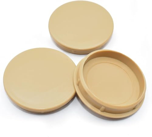 35mm Hinge Hole Cover Caps 10 Pces Light Oak Colour for Kitchen Cabinets