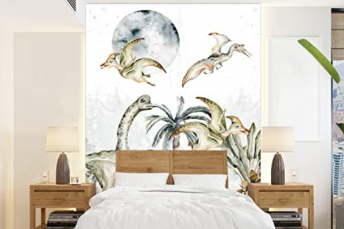 Tapete Fototapete Tapeten Wanddeko 175x240 cm Dino - Kinder - Dschungel Dekoration