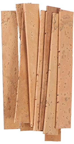 Milisten Korkplatte für Klarinette und Saxophon 10 Stück Beige Holz Reparaturzubehör für Instrumente Verschleißfest und Geräuscharm