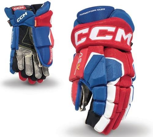 CCM Super Tacks AS-V Handschuhe Junior, Größe:10 Zoll, Farbe:schwarz/orange