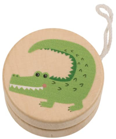 Yoyo en bois animaux environ 5,5 x 3 cm (crocodile)