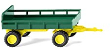 Wiking 086904 landwirtschaftlicher Anhänger grün gelb Spur H0 1:87