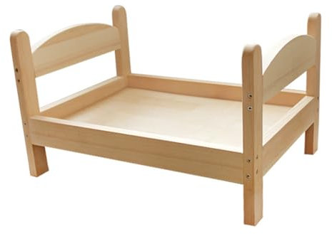MAGICLULU Holzbett Für Haustiere Bequemes Katzen Und Hundebett Aus Strapazierfähigem Holz Für Spielen Schlafen Und Verstecken Leicht Und Vielseitig Einsetzbar