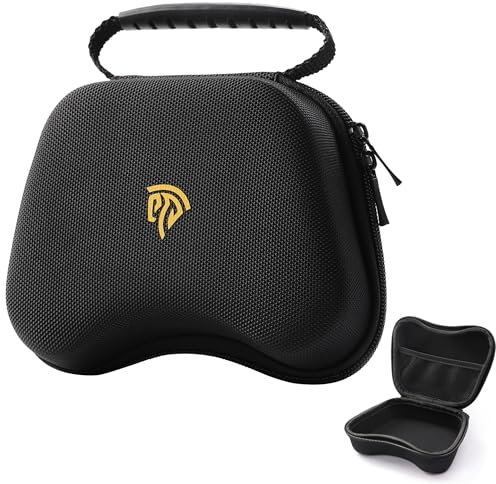 EasySMX Estuche de Transporte Estuche Organizador de Viaje Estuche de Transporte Portátil Impermeable de Almacenamiento Todo en Uno para EasySMX Mando, Cable, Cargador, Teléfono, Auriculares - Negro