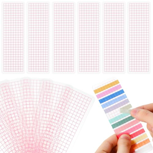 CIMAXIC 50 Stück Tragbare Washi Tape Halter Outdoor Tape Packung Boards Kunststoff Pink Für Bastler Einfach Zu Lagern Und Verwenden