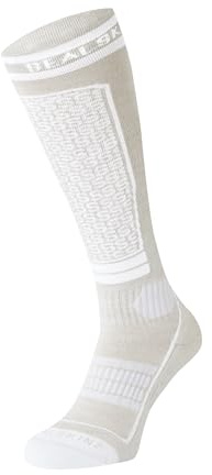 SEALSKINZ - Solo Knälång Termisk Skidstrumpa, Vit, Medium, Vitt
