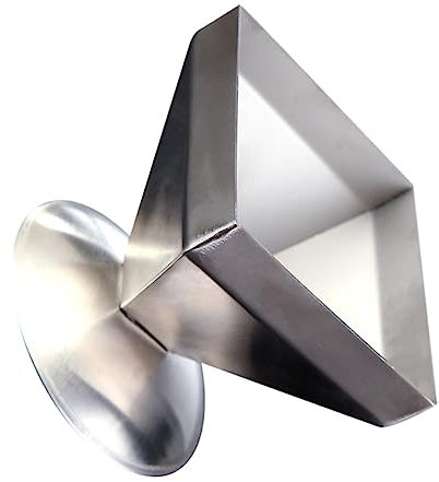 Garneck Meat Shaping Mold Stainless Steel 8×8cm Square Tower Food Mold Kitchen Tool for Home and Restaurant